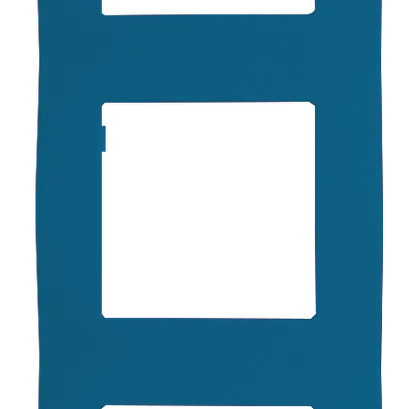 PRIME 5 GANG FRAME IP20 AZURE