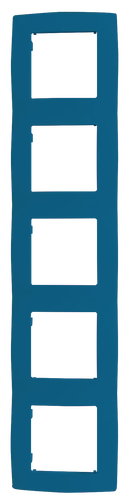 PRIME 5 GANG FRAME IP20 AZURE