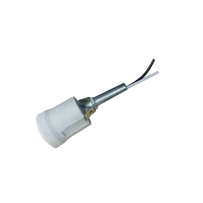 E27 ПОРЦЕЛАНОВА ФАСУНГА С 10 CM РЕЗБОВ ПРЪТ