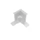 MATTE WHITE 90° CORNER FOR MAGNETIC RECESSED TRACK