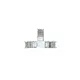 T-КОНЕКТОР ЗА 10mm ЕДНОЦВЕТНА 2835&COB LED ЛЕНТА