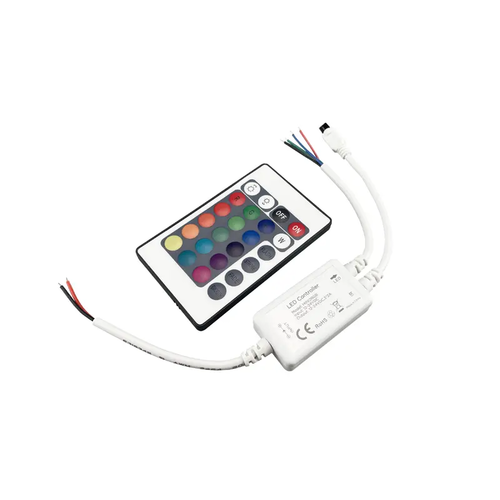 МИНИ RGB LED КОНТРОЛЕР 6A 72W/12V 144W/24V И IR ДИСТАНЦИОННО