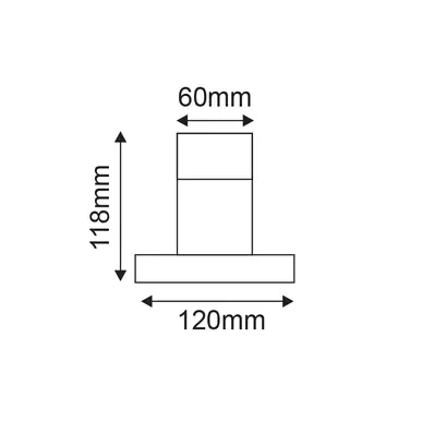 PC СТЪЛБ ЗА СФЕРИ 11.8CM
