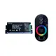 МОЩНОСТ RGB LED КОНТРОЛЕР 18A 216W / 12V 432W / 24V RF TOUCH ДИСТАНЦИОННО