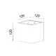 ^ГИПС СТЕННА ЛАМПА   1XG9 БЛОК Φ12x12x12CM - изображение 2