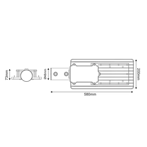 LED УЛИЧЕН ОСВЕТИТЕЛ 150W 15000LM 4000K 120X50˚ КЛАС I 230V AC IP66 - изображение 2