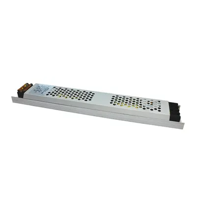 ТЪНЪК МЕТАЛЕН CV LED ДРАЙВЕР 200W 230V AC-12V DC 16.67A IP20 С КЛЕМА