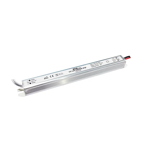 ЛИНЕЕН МЕТАЛЕН CV LED ДРАЙВЕР 24W 230V AC-24V DC 1A IP20 С КАБЕЛИ