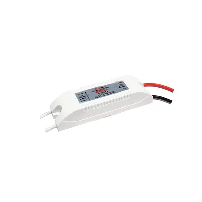 МИНИ ПЛАСТМАСОВ CV LED ДРАЙВЕР 12W 230V AC-24V DC 0.5A IP20 С КАБЕЛИ