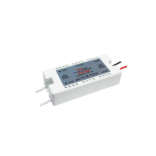 МИНИ ПЛАСТМАСОВ CV LED ДРАЙВЕР 18W 230V AC-12V DC 1.5A IP20 С КАБЕЛИ