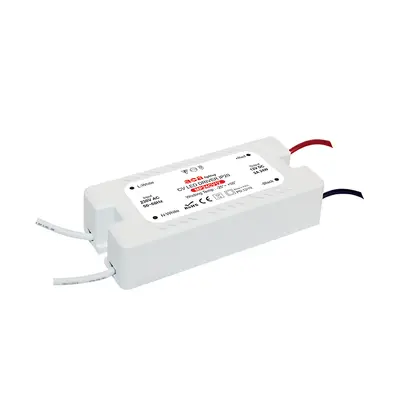МИНИ ПЛАСТМАСОВ CV LED ДРАЙВЕР 24W 230V AC-12V DC 2A IP20 С КАБЕЛИ