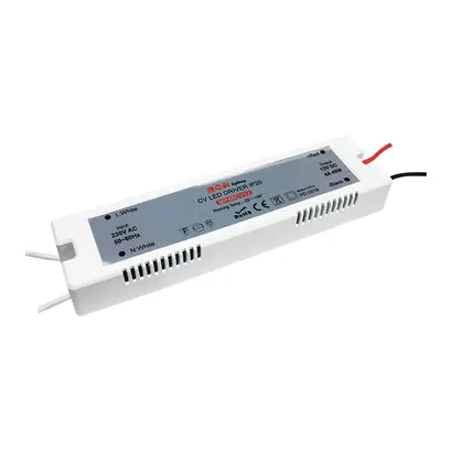 МИНИ ПЛАСТМАСОВ CV LED ДРАЙВЕР 48W 230V AC-12V DC 4A IP20 С КАБЕЛИ