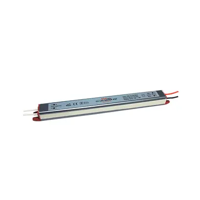 ЛИНЕЕН МЕТАЛЕН CV LED ДРАЙВЕР 24W 230V AC-12V DC 2A IP67 С КАБЕЛИ