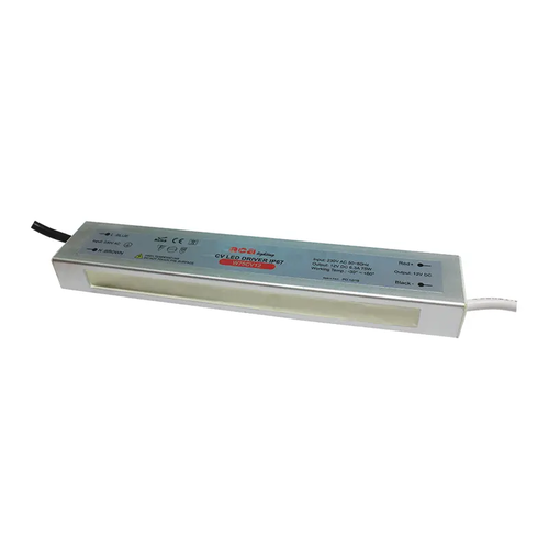 METAL CV LED DRIVER 75W 230V AC-12V DC 6.3A IP67 WITH CABLES
