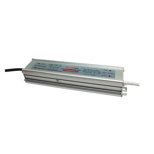METAL CV LED DRIVER 100W 230V AC-12V DC 8.3A IP67 WITH CABLES