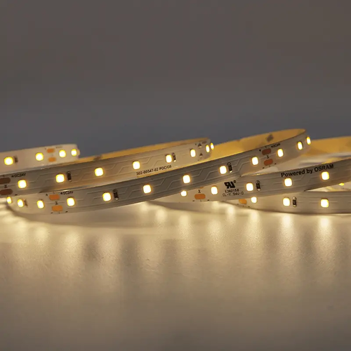 LED SMD STRIP 24V DC 12W/M 3000K 1250LM/M IP20 10MM CRI80 OSRAM 2835 60LEDS/M 3SDCM 5M REEL 5YRS - изображение 2