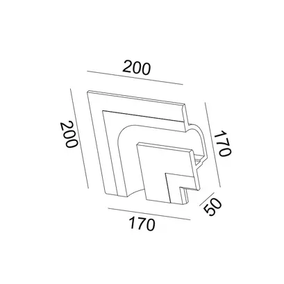 ^ГИПС  ВГРАДЕН МЕТОД ЗА МОНТИРАНЕ НА ЛАМПАТА АНДИ ЛЯВ ЪГЪЛ 20x20x5CM