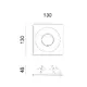 ROUND GYPSUM TRIMLESS SPOT LUMINAIRE REMY GU10 - изображение 2