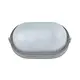 BULKHEAD OVAL 21cmX.  DARK SANDY GREY RAL7016M