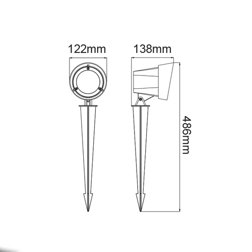 LED COB ПРОЖЕКТОР И ШИП 19W 1400LM 40° 230V AC 3.000K ТЪМНО СИВ CRI80 IP65 30.000HRS - изображение 4
