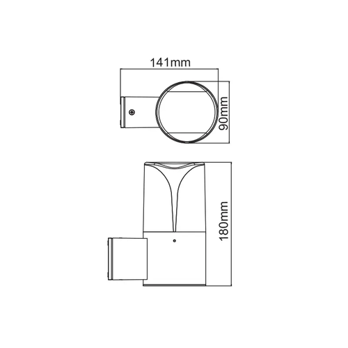 E27 АПЛИК 230V AC ТЪМНО СИВ IP54 MAX.23W - изображение 2