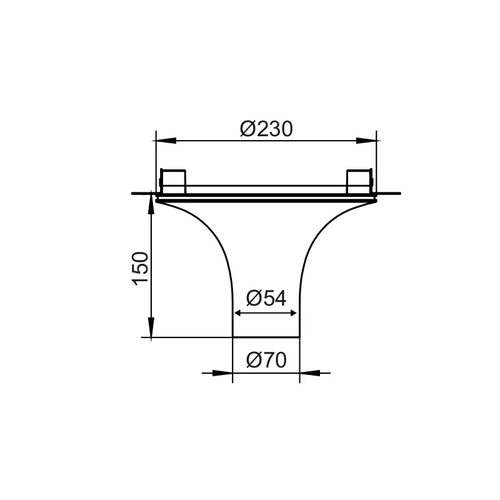 ^CEILING LUMINAIRE 1XGU10 TRIMLESS GYPSUM D23XH15CM AVA - изображение 3