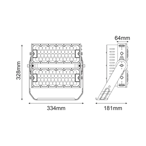 LED МОЩЕН ПРОЖЕКТОР 240W, 37200LM, 5000K, 40°, 230V AC , IP66, IK10 - изображение 2