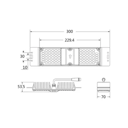 ^LED МОДУЛ 60W 4.000K 6.600LM 90˚ 50.000HRS IP66 230V AC