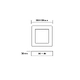 LED SLIM PANEL WHITE SQUARE CEIL.18W 6500K 1750Lm 208mm 230V AC Ra80 - изображение 2