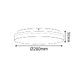 WHITE ROUND LED CEIL. LUMINAIRE 24W 2400lm CCT(3000/4000/6500K) Φ280mm 120° 230V IP54 Ra80 - изображение 2