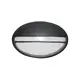 WALL LAMP OVAL  21.5CM WITH COVER GREY RAL7016M