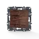 PRIME 2 GANG SHUTTER SWITCH SCREWLESS 1-1P 10AX 250VAC IP20 WOOD