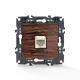 PRIME ТЕЛЕФОНЕН КОНТАКТ 1xRJ11 CAT3 IP20 ДЪРВО