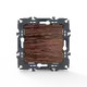PRIME 1 GANG PUSH BUTTON SWITCH SCREWLESS 1P 10AX 250VAC IP20 WOOD