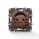 PRIME ШУКО КОНТАКТ СЪС ЗАЩИТНИ КАПАЧЕТА 1x2P+E 16A 250VAC IP20 ДЪРВО