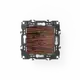 PRIME ШУКО КОНТАКТ С КАПАК И ЗАЩИТНИ КАПАЧЕТА 1x2P+E 16A 250VAC IP20 ДЪРВО
