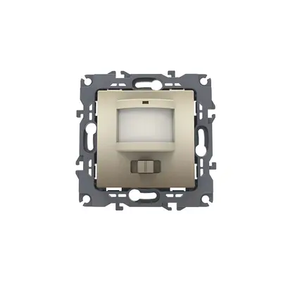 PRIME СЕНЗОР ЗА ДВИЖЕНИЕ (L+N) 180-250VAC 400W(40VA) 5-7m 3-7Lux30-260sec IP20 МАТОВО ШАМПАНСКО