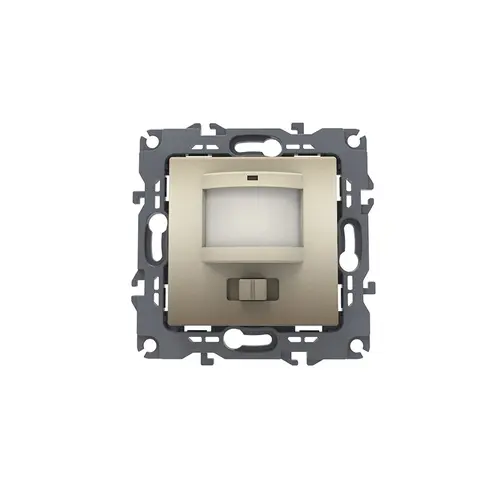 PRIME СЕНЗОР ЗА ДВИЖЕНИЕ (L+N) 180-250VAC 400W(40VA) 5-7m 3-7Lux30-260sec IP20 МАТОВО ШАМПАНСКО
