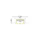PHASE OUT EDITH ALUMINUM WATERPROOF PROFILE P147 WITH OPAL PC DIFFUSER 2m/pc - изображение 2