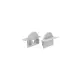 PHASE OUT SET OF GREY PLASTIC END CAPS FOR P101, 1 WITHOUT HOLE & 1 WITH HOLE