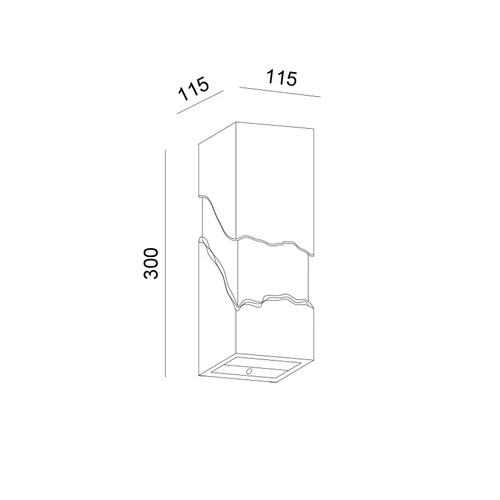 GYPSUM WALL LIGHT NATURAL 1XE14 MARI 120Χ120Χ300 - изображение 3