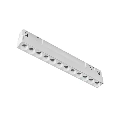МАТОВО БЯЛ МАГНИТЕН ЛИНЕЕН 48V DC 12W 3000K 1000LM 36° OSRAM RA90 L220MM