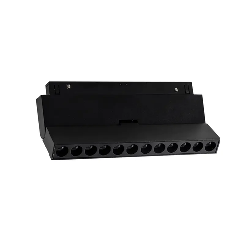 МАТОВО ЧЕРЕН МАГНИТЕН ПОДВИЖЕН ЛИНЕЕН 48V DC 12W 4000K 1080LM 24° OSRAM RA90 L220MM