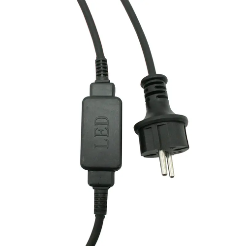 PLUG LEAD CABLE FOR 3-WIRE LED ROPE LIGHT, IP44 1.5m