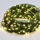 50 LED СТРУННИ СВЕТЛИНИ WW ЗЕЛЕН МЕДЕН ПРОВОД И БАТЕРИЯ .3xAA IP20 5m+10cm