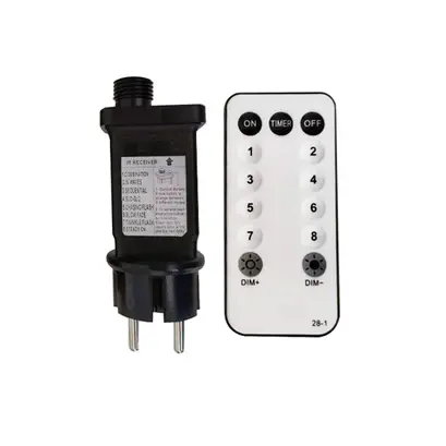 АДАПТЕР И ИЧ КОНТР. IP44, 8-ФУНКЦИИ + ДИМЕР + ТАЙМЕР + ВКЛ./ИЗКЛ. 6V 1200mA 200-400 ЛАМПА. ЖИЦИ