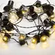25 LED ТОПКИ  Ø4cm WW 3AA БАТЕРИЯ, ДИСТАНЦИОННО 8 ФУНКЦИИ IP 44 ДЪЛЖИНА 7,2m 0,5m  КАБЕЛ