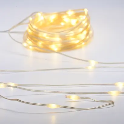 100 LED СТРУННИ СВЕТЛИНИ, МЕДЕН КАБЕЛ, WW  АДАПТОР 8 ФУНКЦИИ IP44 ДЪЛЖИНА 30m 2m ПРОЗРАЧЕН КАБЕЛ