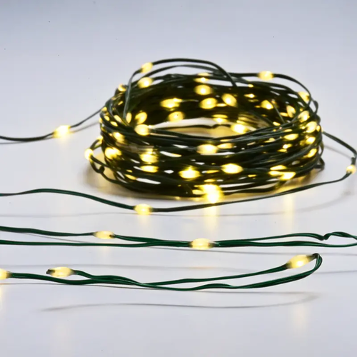 SKIN LINE LAMP 300 LED STRING WW ADAPT. 8 FUNCTIONS IP44 LENGTH 30m 2m GREEN CABLE