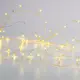 ^ 300 КЛЪСТЕР LED НИЗ СВЕТЛИНИ, WW, ЗЛАТО МЕДНА ЖИЦА, АДАПТЕР (4.5VDC) & 8 ФУНКЦИИ, IP44, 3M + 3M, 6W